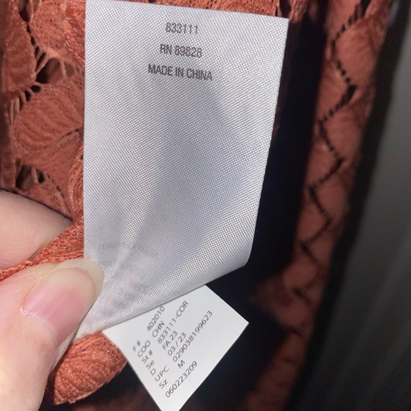 G by Giuliana Textured Two Piece Set in Rust - Picture 8 of 11